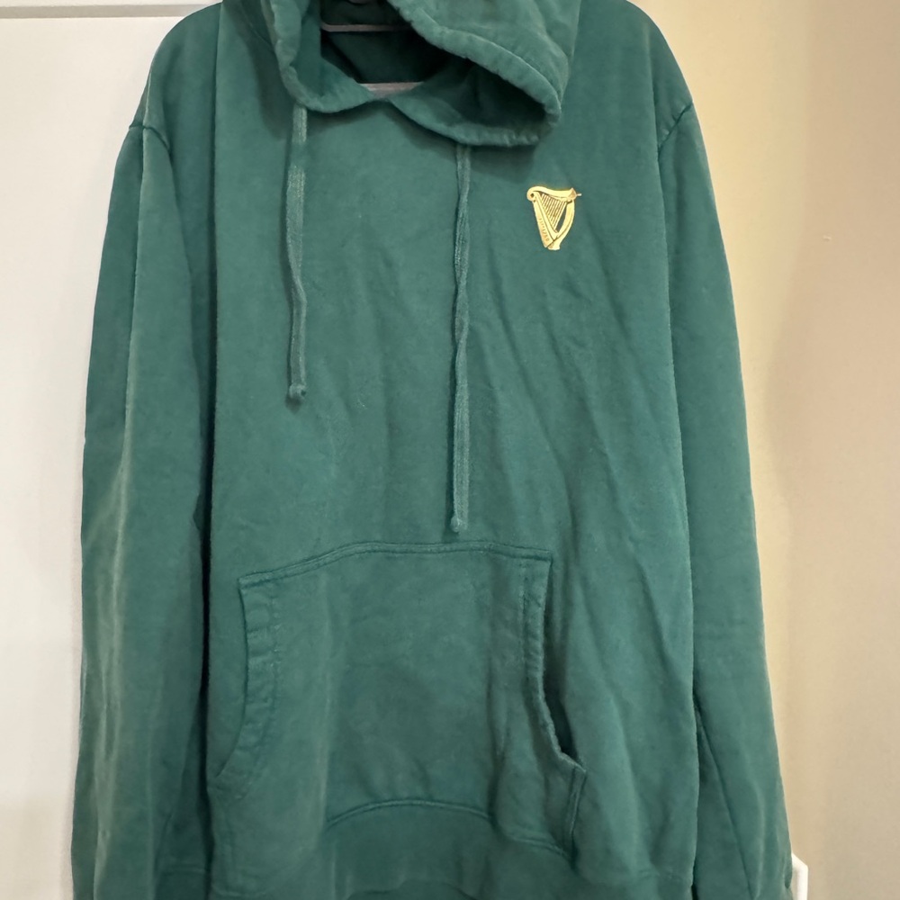 Guinness Chicago Brewery Green Hoodie with Embroidered Logo